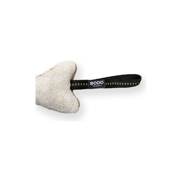 BODO bijtrol hondenbot - Leer - 20x5cm - Met handvat | Bijtrollen en kussens