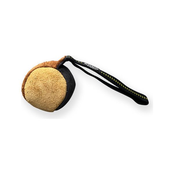 BODO bijtbal - Leer - 10cm - Met koord of handvat | Bijtrollen en kussens