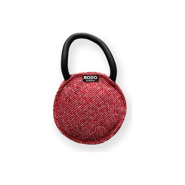 BODO honden bijtkussen rond - Katoen/Nylon - Rood | Bijtrollen en kussens