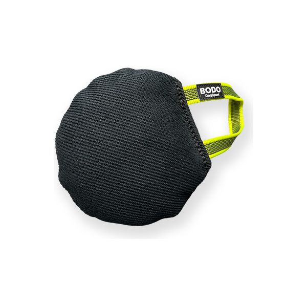 BODO honden bijtkussen rond - Katoen/Nylon - Zwart | Bijtrollen en kussens