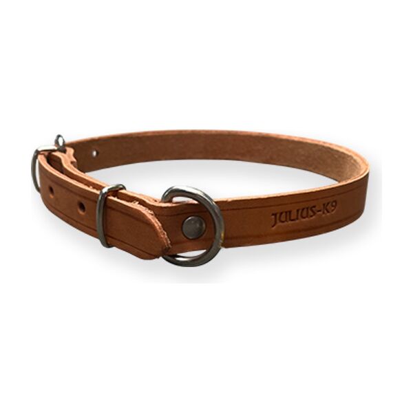 Outlet - Julius-K9 lederen halsband - Bruin - 20mm x 55cm