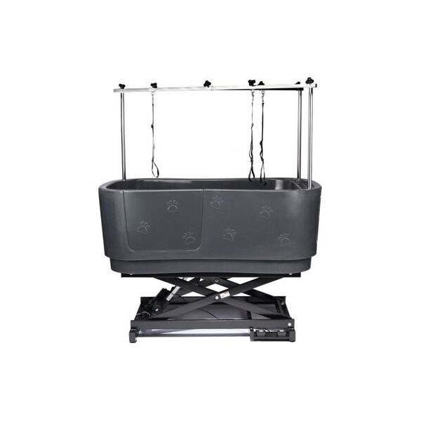 Elektrisch kunststof bad met spatwand/kraan