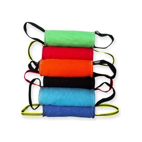 BODO roller - Katoen/Nylon/Leer - 2 handvaten - Diverse afmetingen | Bijtrollen en kussens