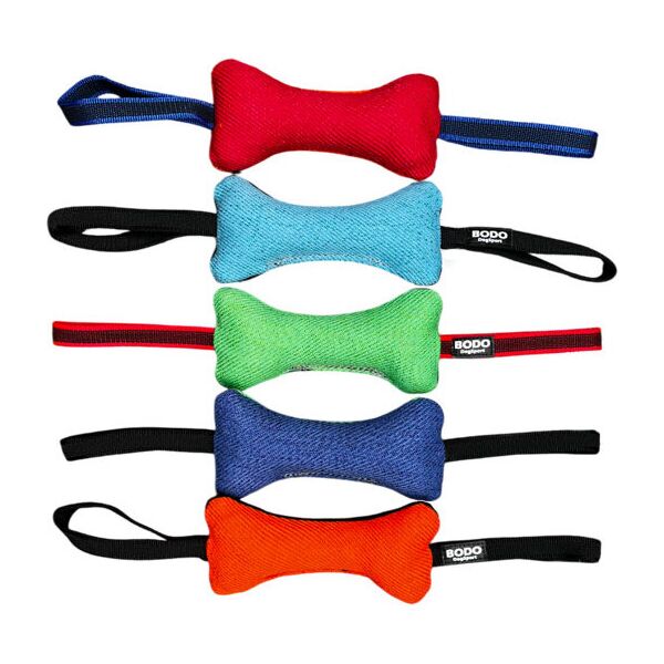 BODO bijtrol hondenbot - Katoen/Nylon - 20x5cm - Met handvaten | Bijtrollen en kussens