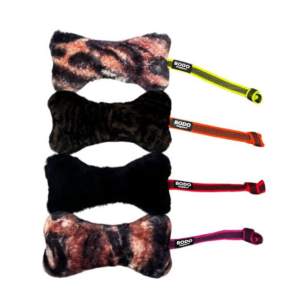 BODO bijtrol hondenbot - Pluche - 20x5cm - Met touw | Bijtrollen en kussens