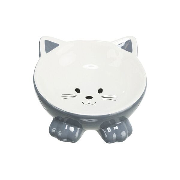 Outlet Trixie water/voerbak voor katten - 150ml - Grijs