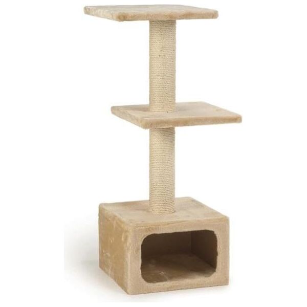 Beeztees Dora - Krabpaal - Beige - 38x38x91 cm | Krabpalen