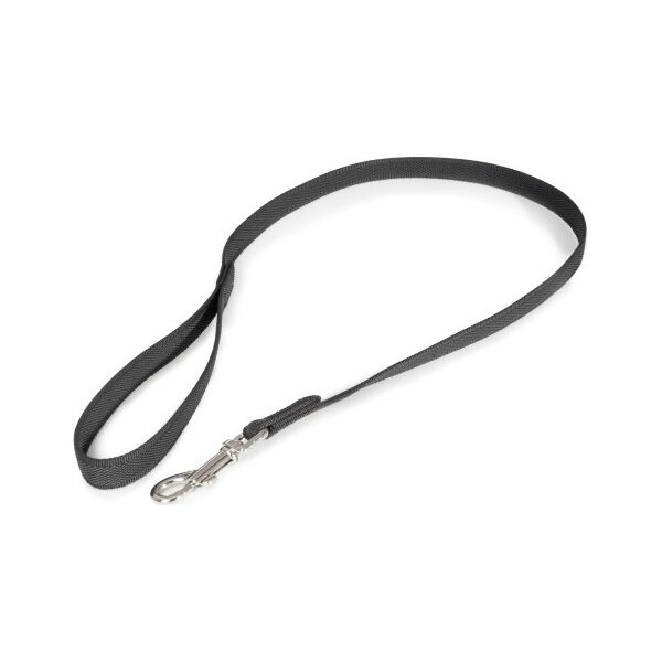 Hondenriem - 20mm x 1m - Met handvat - Zwart | Hondenriemen