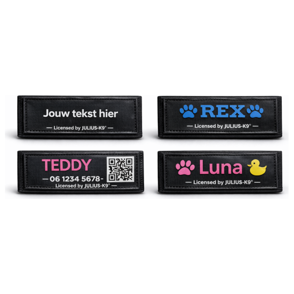 Naamlabels Julius K9 ontwerp